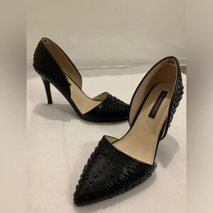 French connection women’s black studded heels size 8.5
